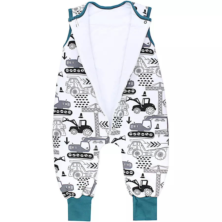 TupTam Baby  Winter Schlafsack mit Beinen 2,5 Tog grün Modell 1