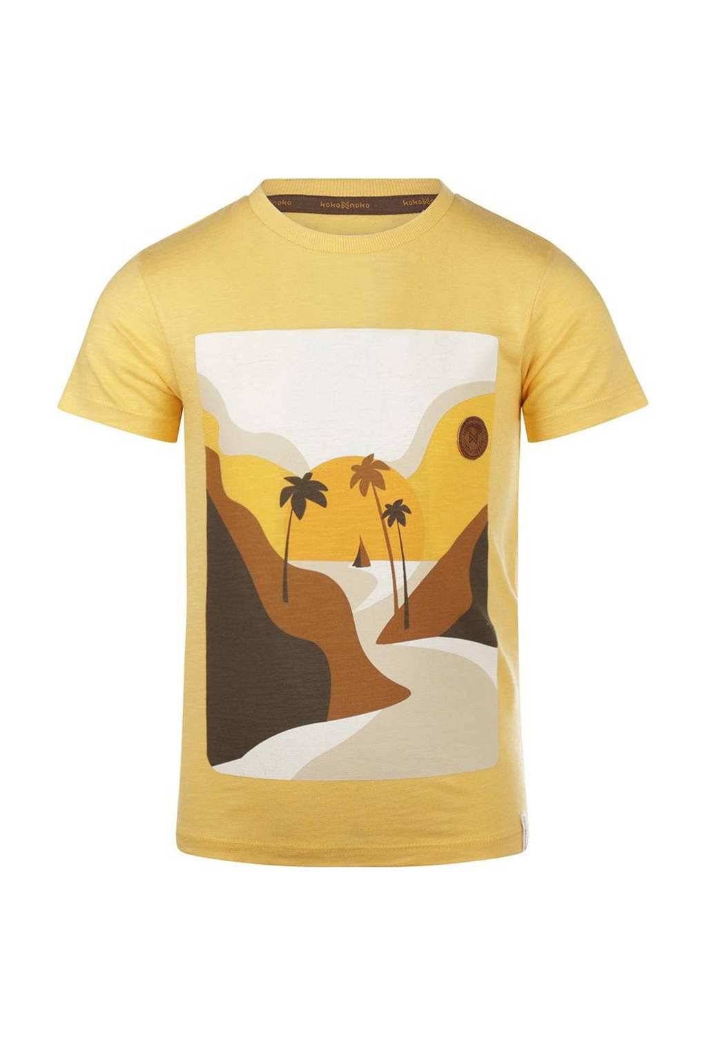 Koko Noko T-shirt met printopdruk geel