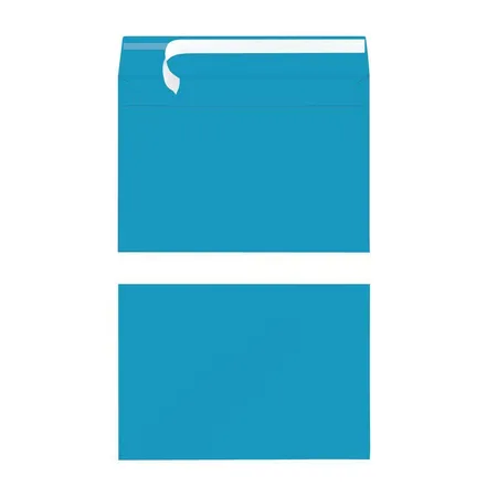 Herlitz Briefumschläge haftklebend, DIN B6, blau, 10 Stück
