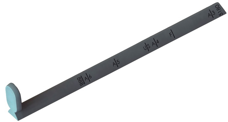 Leitz Anschlagschiene für Locher 5180, dunkelgrau