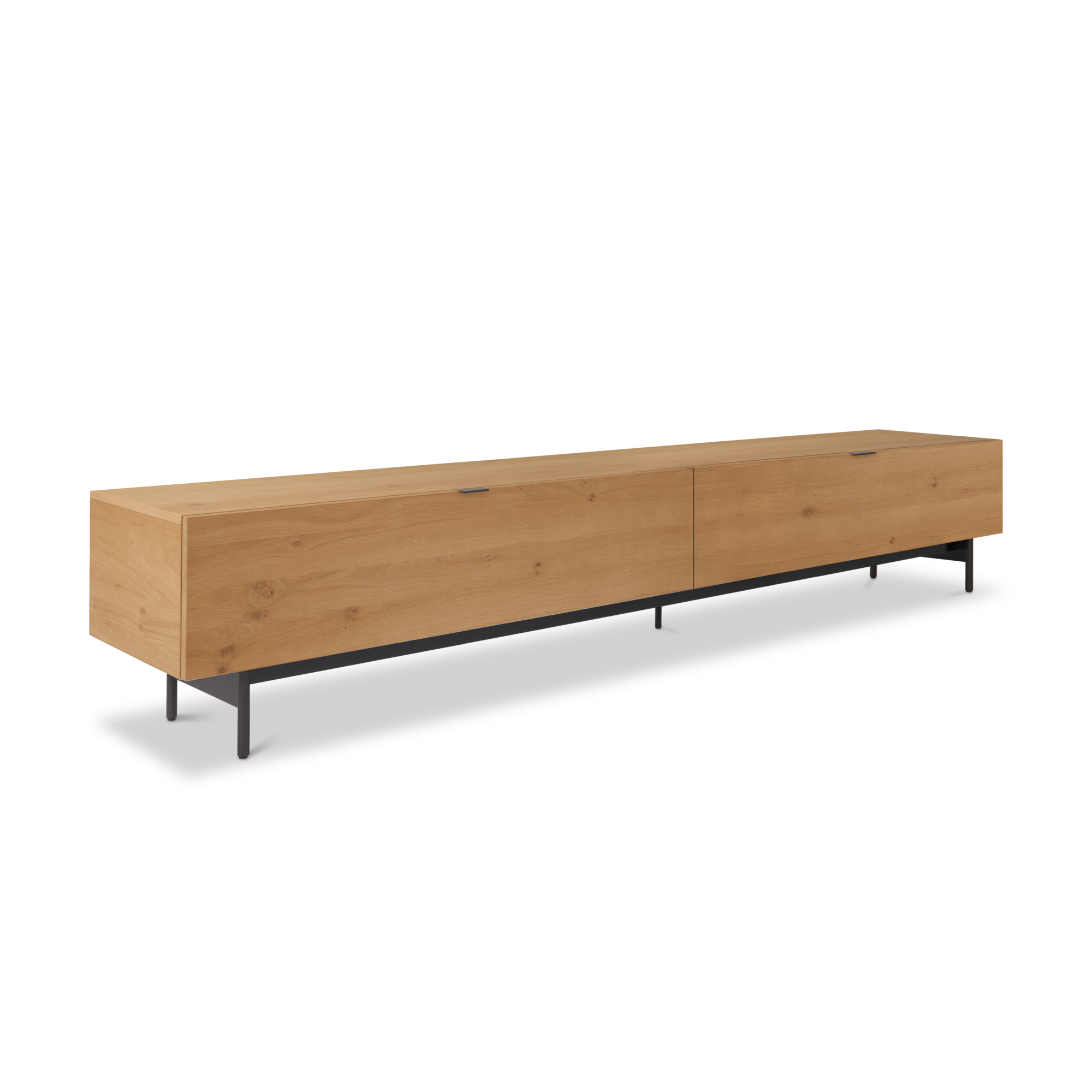 Tv meubel Woody met onderstel en klep 300 eiken