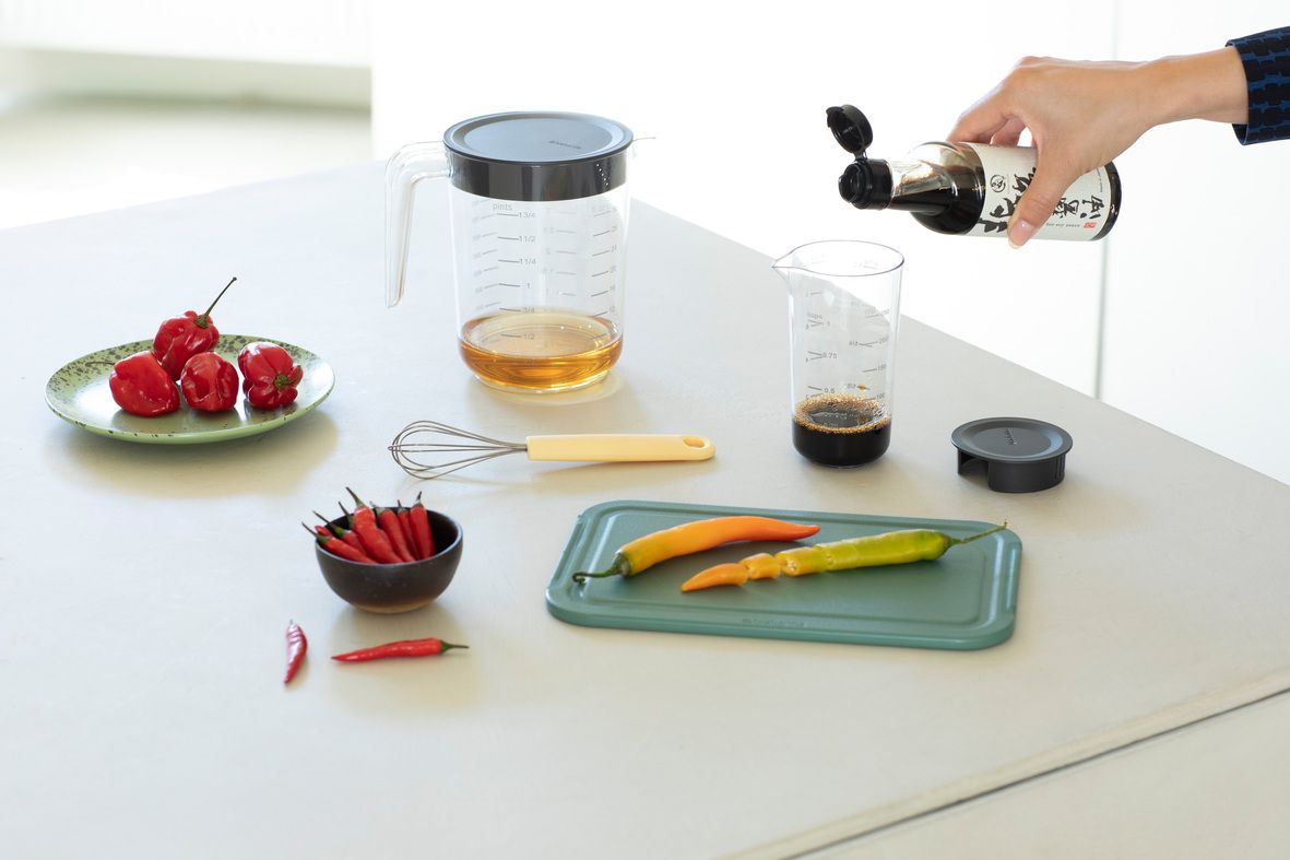 Tasty  Maatbeker set, 2-delig, 0,25 en 1 liter - Transparent