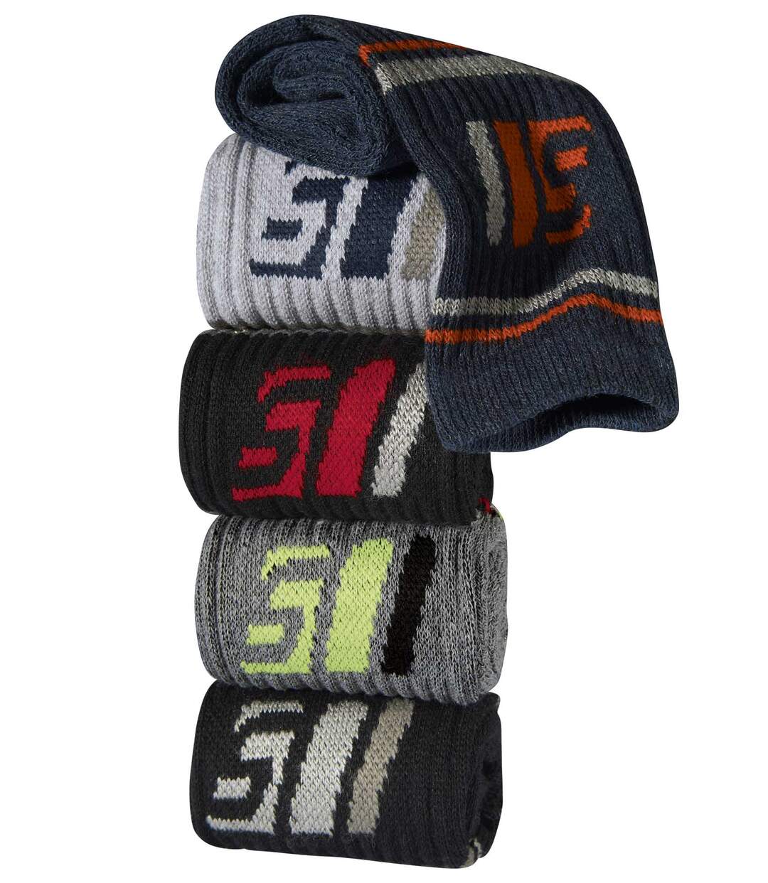 Lot de  5  Paires de Chaussettes Sport