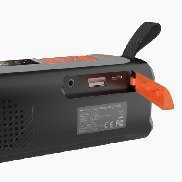 4500mAh nødradio AM/FM/SW håndkrankradio trådløs høyttaler