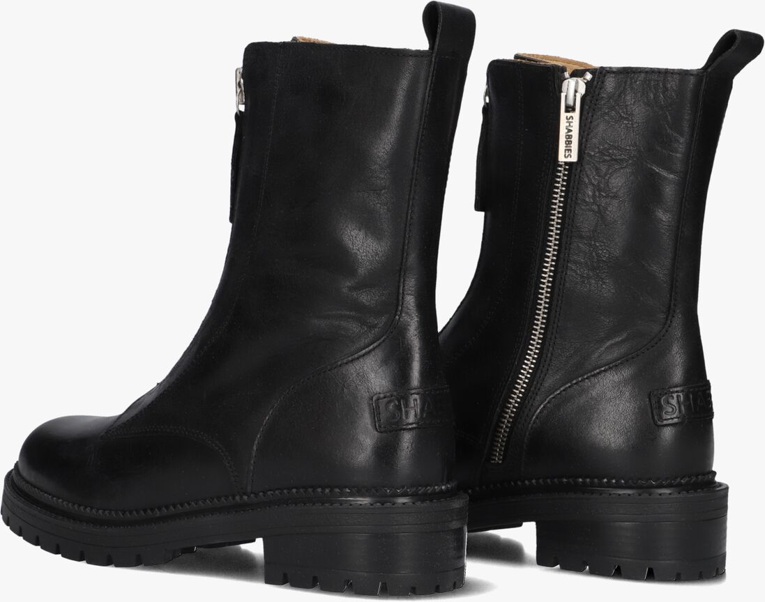 zwarte shabbies enkelboots tirza zipa