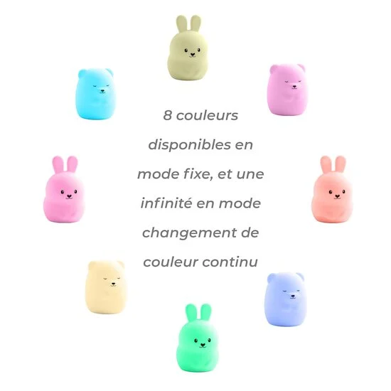 Veilleuse en silicone   Ours        de               Maïka