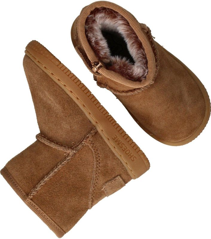 Shoesme - Fluffy - Babylaarsjes - Cognac - Maat 22