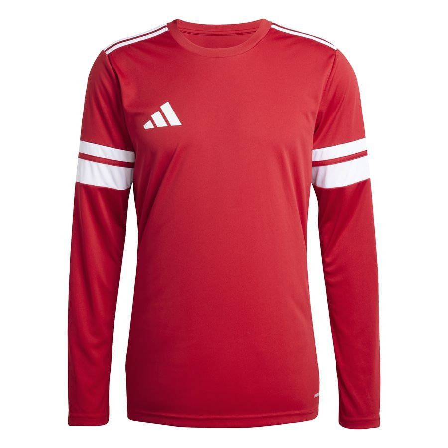 adidas Maillot Squadra 25 Manches Longues - Rouge/Blanc