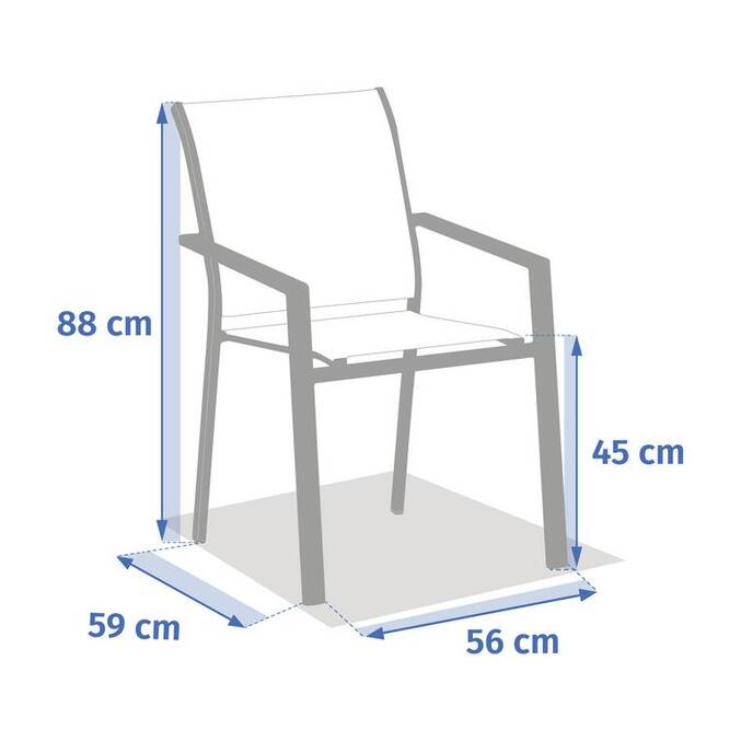 Fauteuil de jardin ESSENTIA Vert laurier
