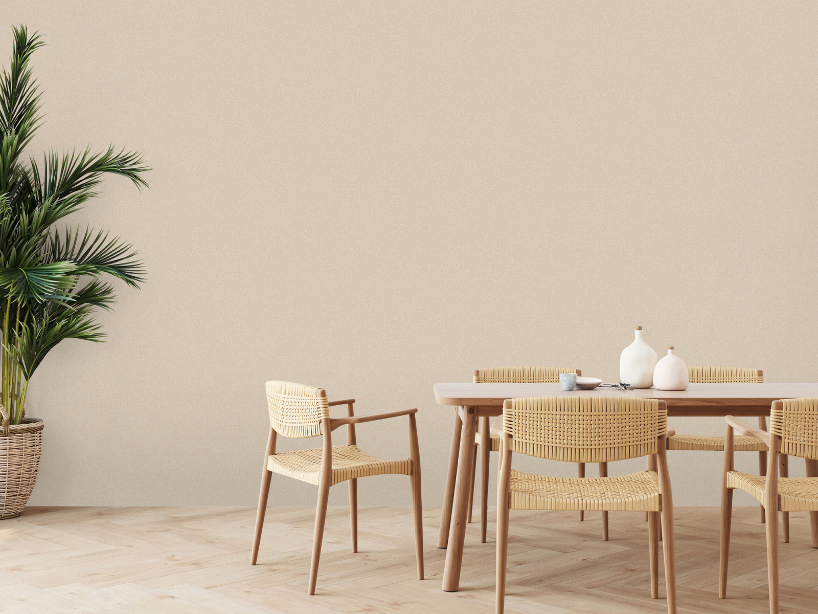 A.S. Creation Vliestapete - beige - uni - 10 Meter