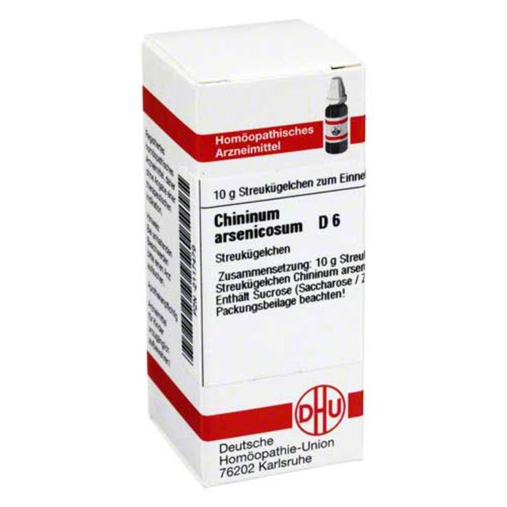 DHU Chininum arsenicosum D 6 Globuli, 10 g