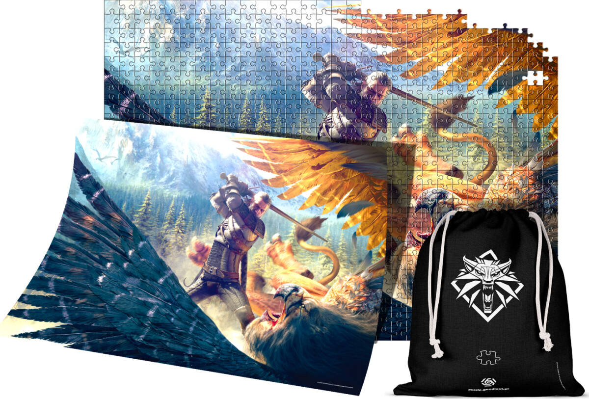 The Witcher - Griffin Fight Puzzles Premium - 1000 Brikker