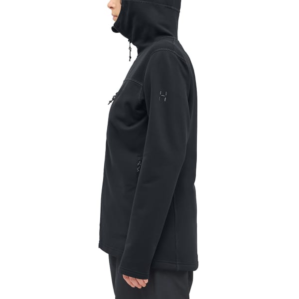 Veste polaire ski rando HAGLÖFS ROSSON MID HOOD W TRUE BLACK