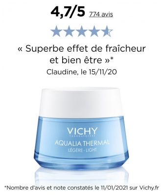 Aqualia Thermal Crème Réhydratante Légère -  Peaux normales à mixtes - 50ml