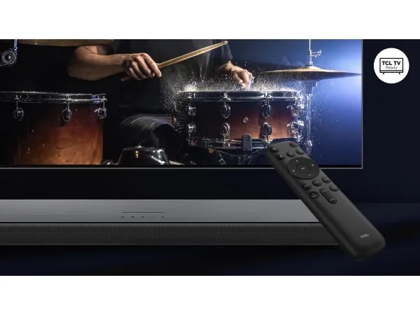 TCL S55 Series S55HE - Lydbarsystem - til TV - 2.1-kanal - trådløs - Bluetooth - sort