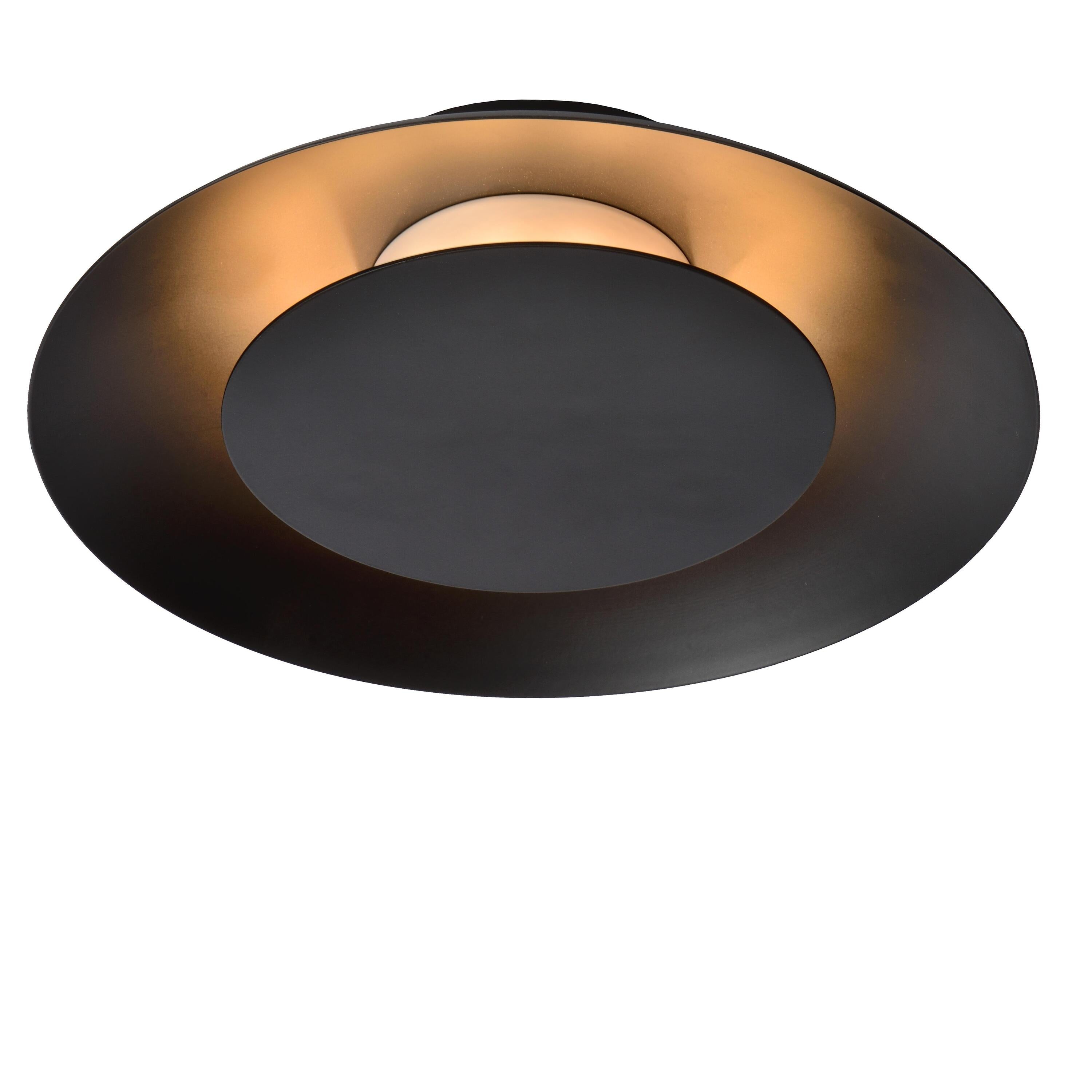 Foskal plafondlamp Ã21.5 LED zwart