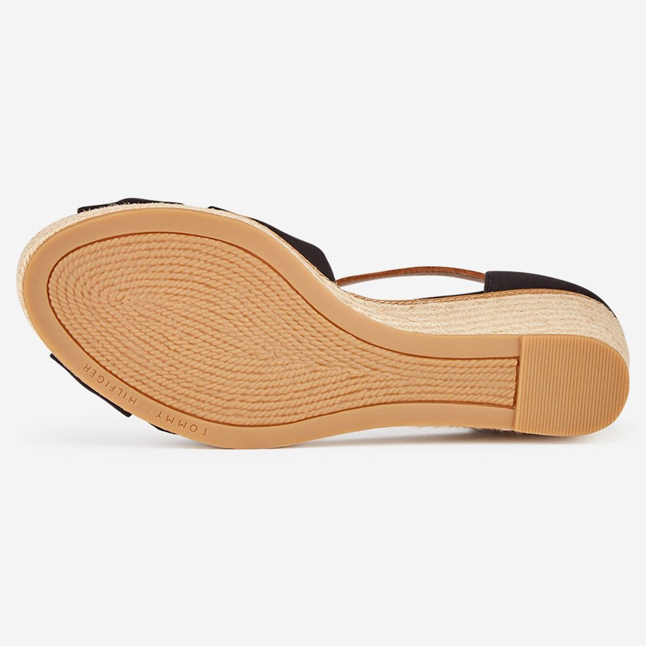 Tommy Hilfiger Sandales compensées Iconic Elena noires - Talon 6 cm