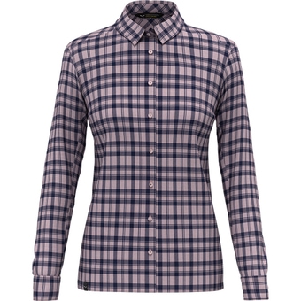 Salewa Fanes Flannel 5 PL Bluse Zephyr/ Navy Blazer Damen