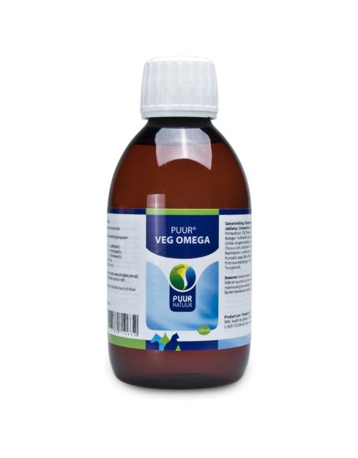 Puur Natuur Veg Omega - Voedingssupplement - Huid - Vacht - 250 ml