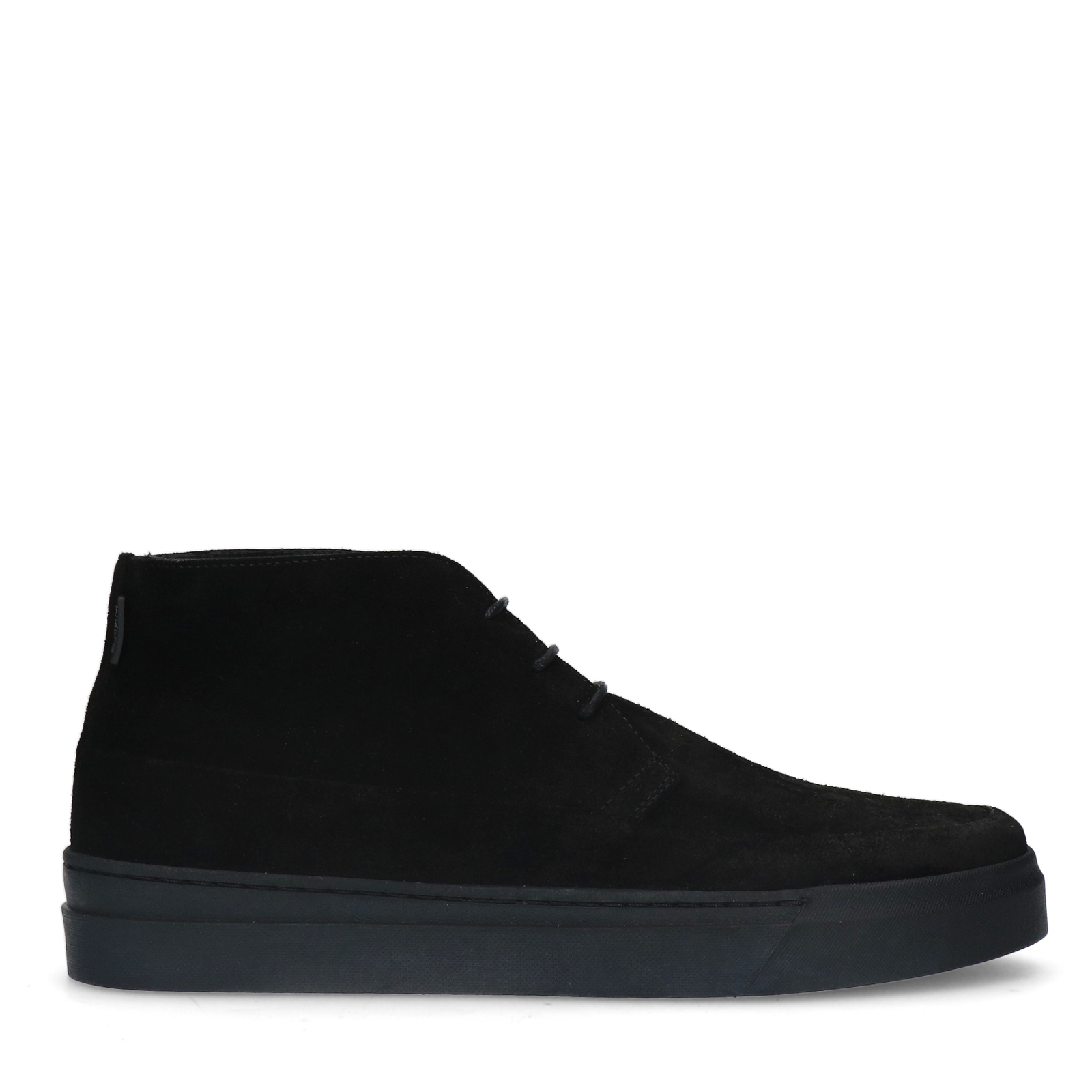 Zwarte suède veterschoenen