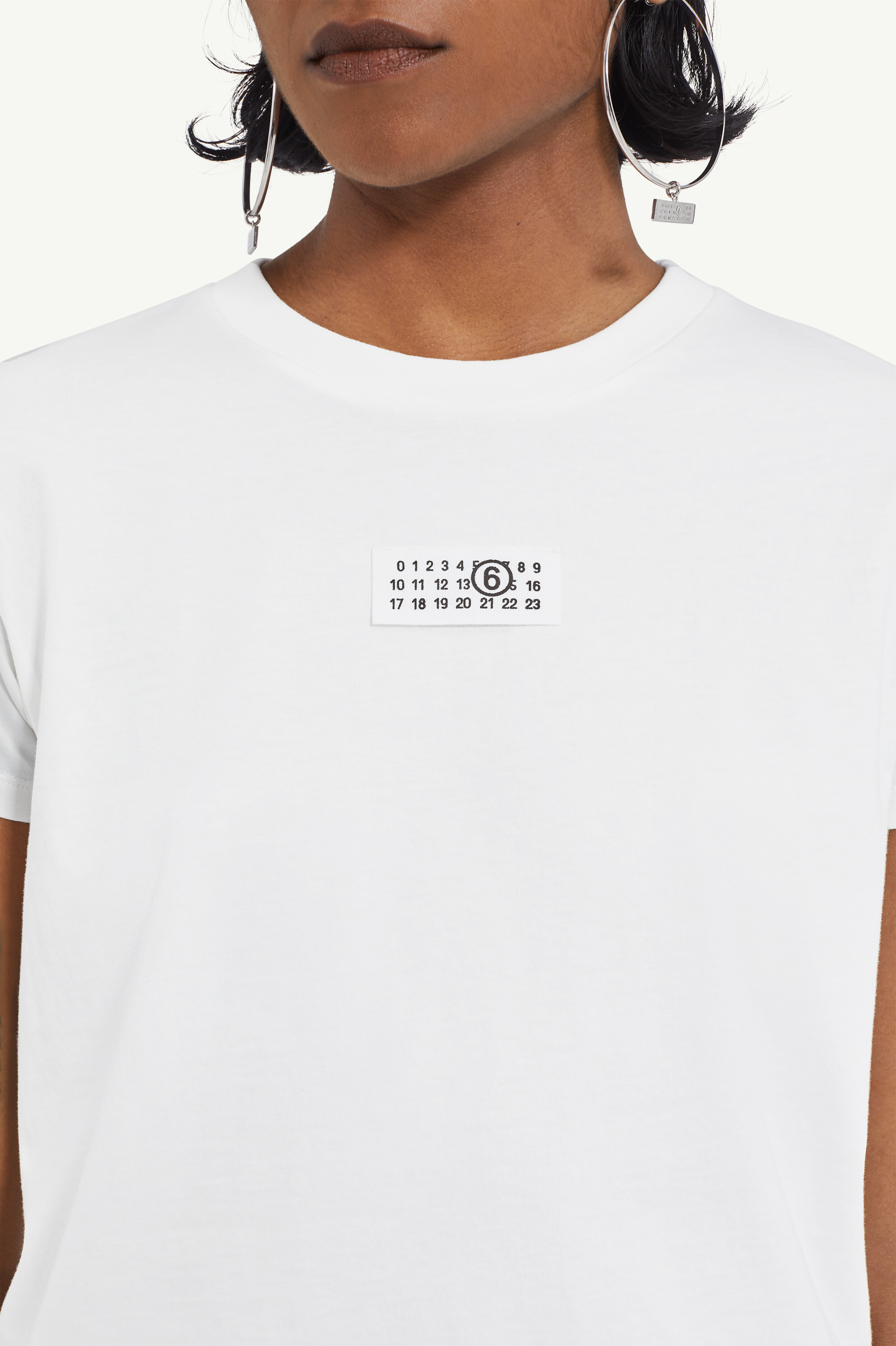 T-shirt imprimé en jersey de coton | femme Blanc