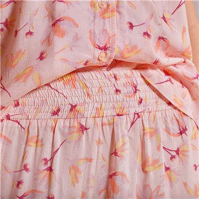 Pyjama femme motif fleuri