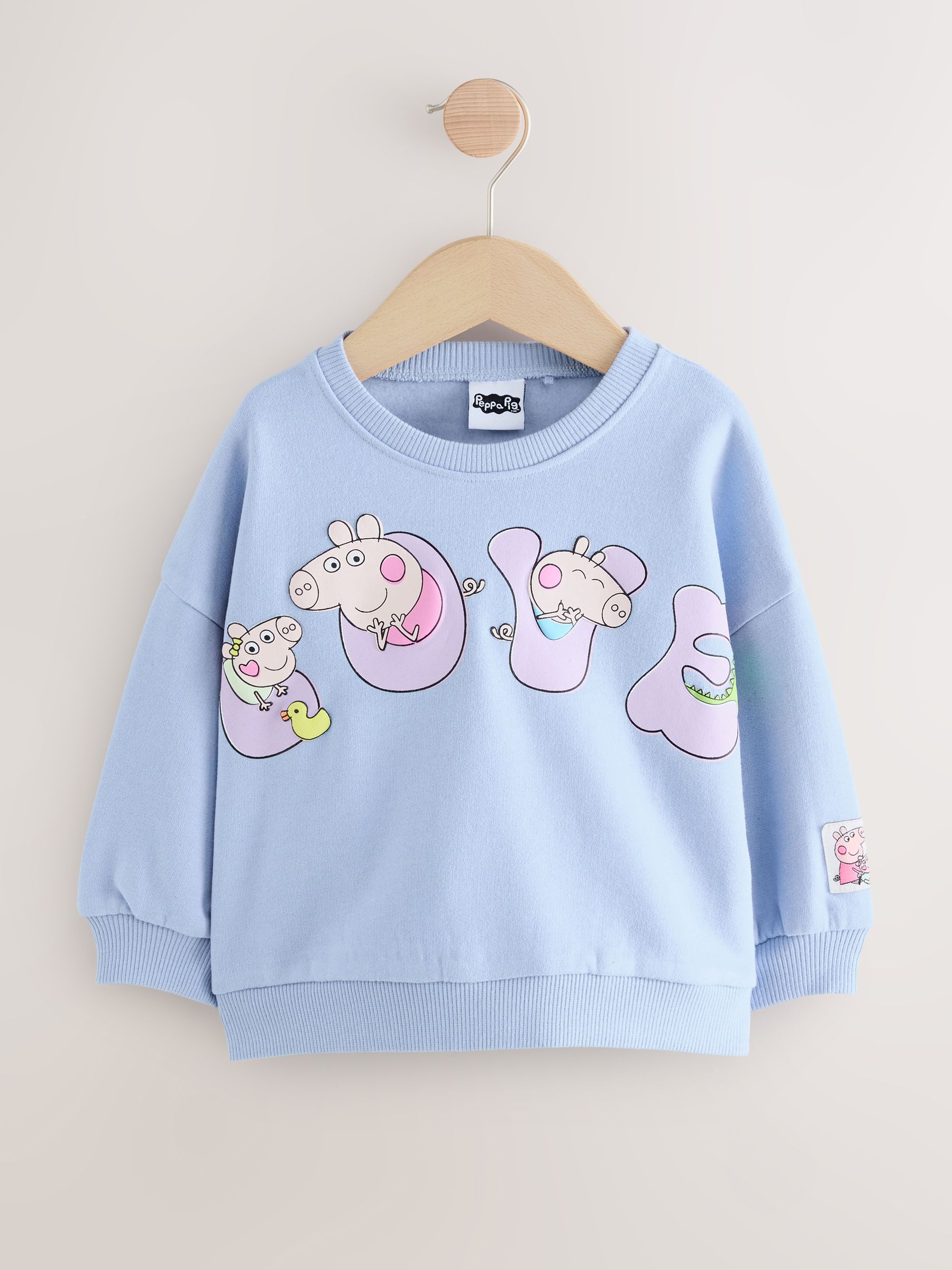 Blauw - Peppa Pig & Evie Crew Neck Sweatshirt (3mths-7yrs)