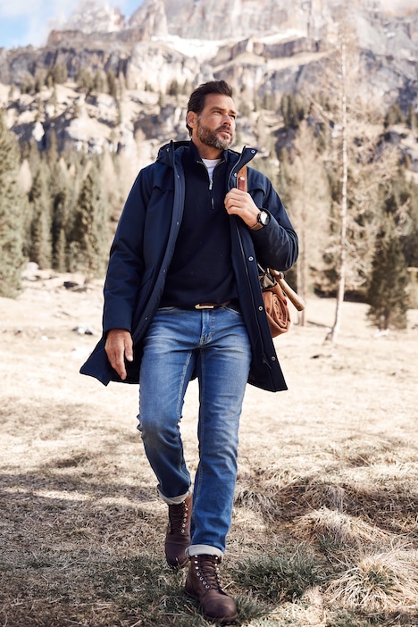 JP 1880 Stricktroyer, Stehkragen, Zipper, Langarm, bis 7 XL