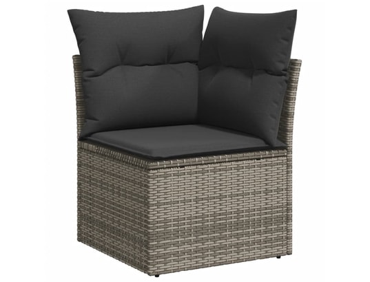 LES TENDANCES - Salon extérieur Salon de jardin-gris-6 places-62x62x69-439849