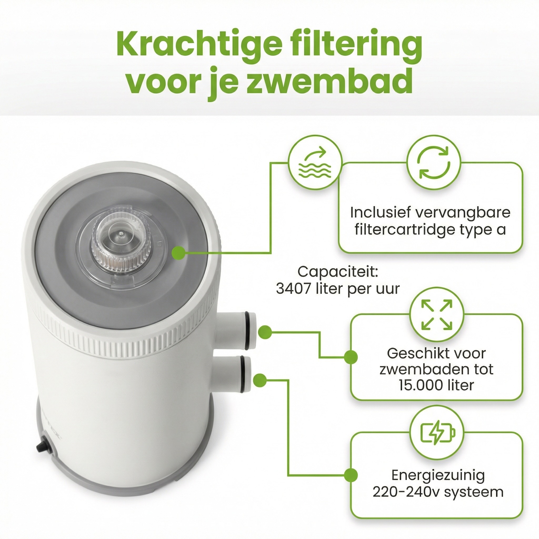 Intex C900 filterpomp - 3.407 l/u