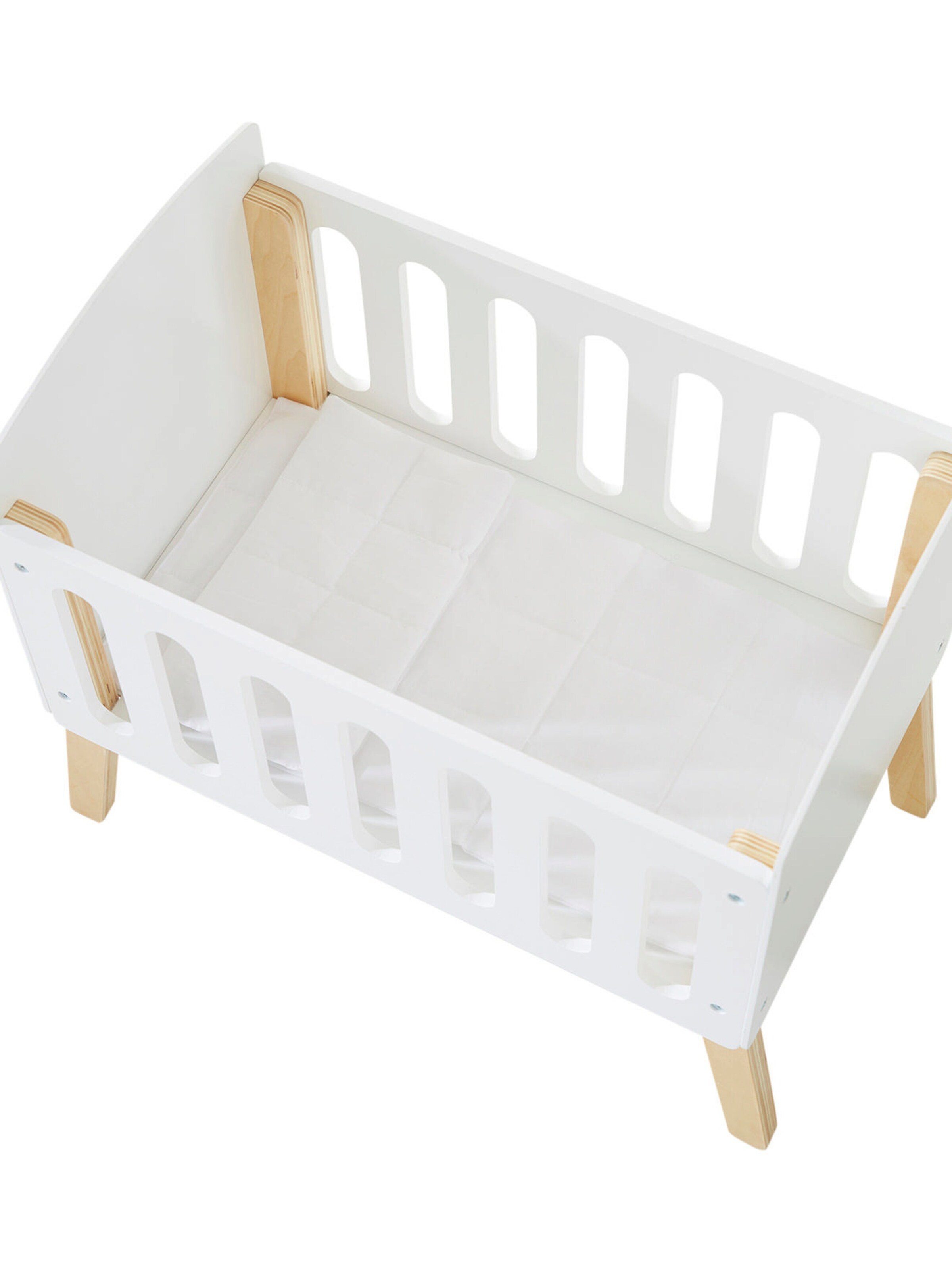 Vertbaudet Puppenbett PETITE MAISON Holz FSC® weiß/natur