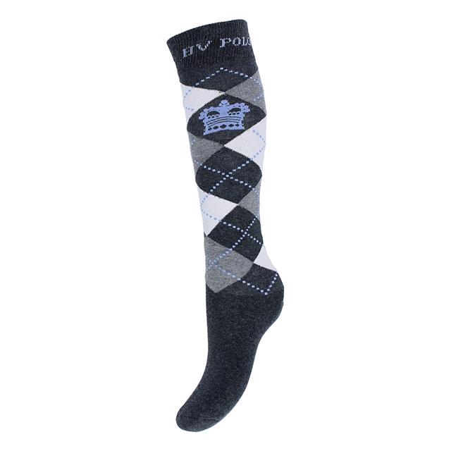 Sokken HV POLO Argyle Donkergrijs-grijs