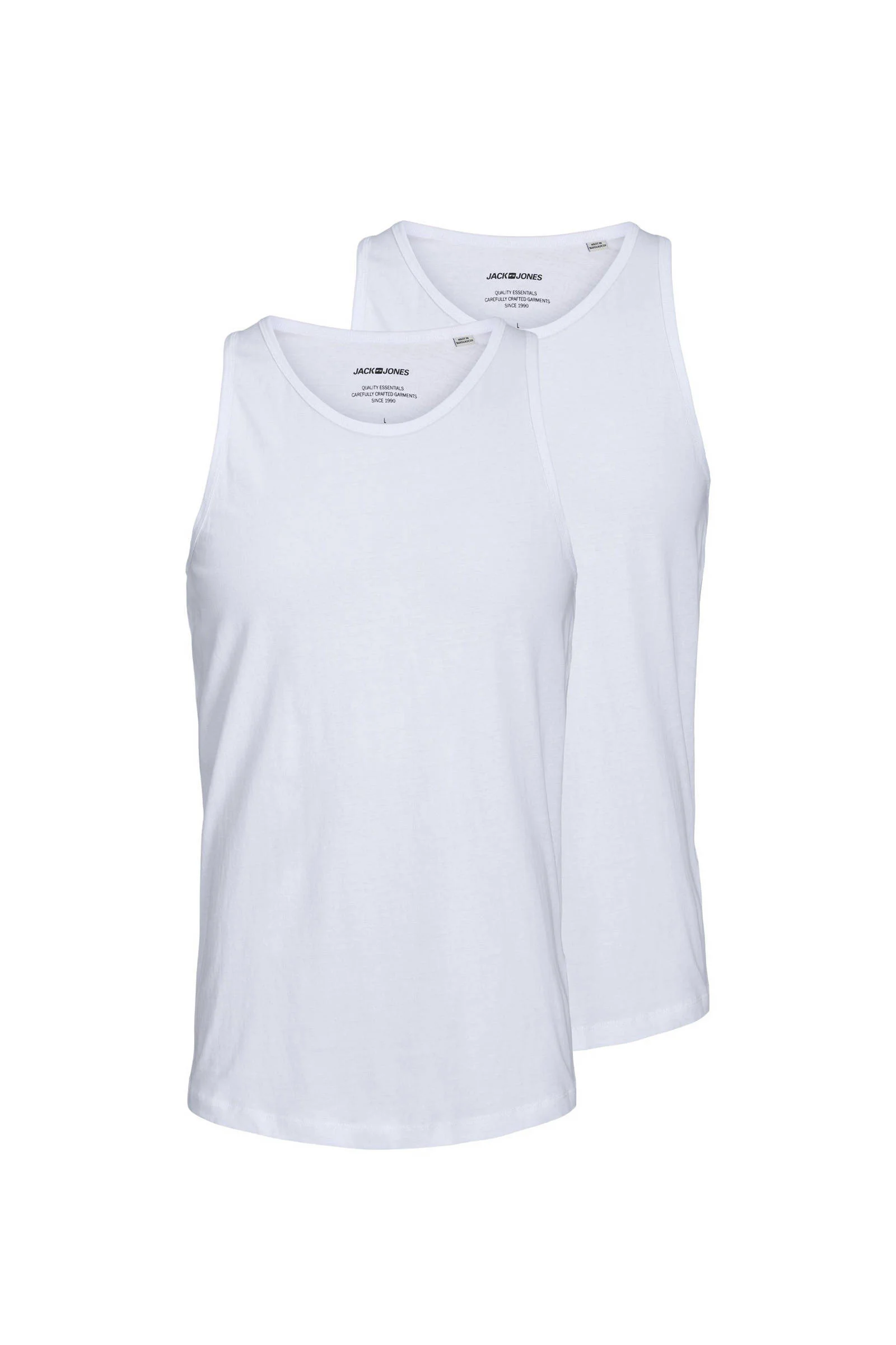 JACK & JONES hemd JACBASIC (set van 2 ) wit