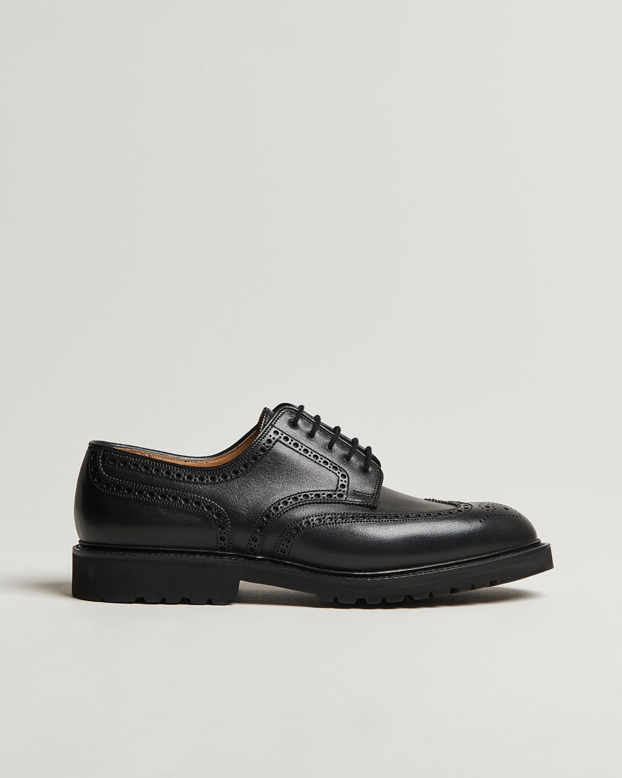 Crockett & Jones Pembroke Milled Grain Vibram Vi-Lite Black
