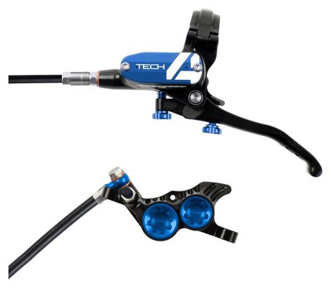 Frein Avant Hope Tech 4 V4 Noir / Bleu Durite Standard