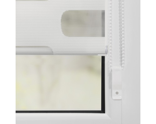 Lichtblick Arena dubbel rolgordijn, zonder boren, 45x150 cm, wit, inclusief klembeugels