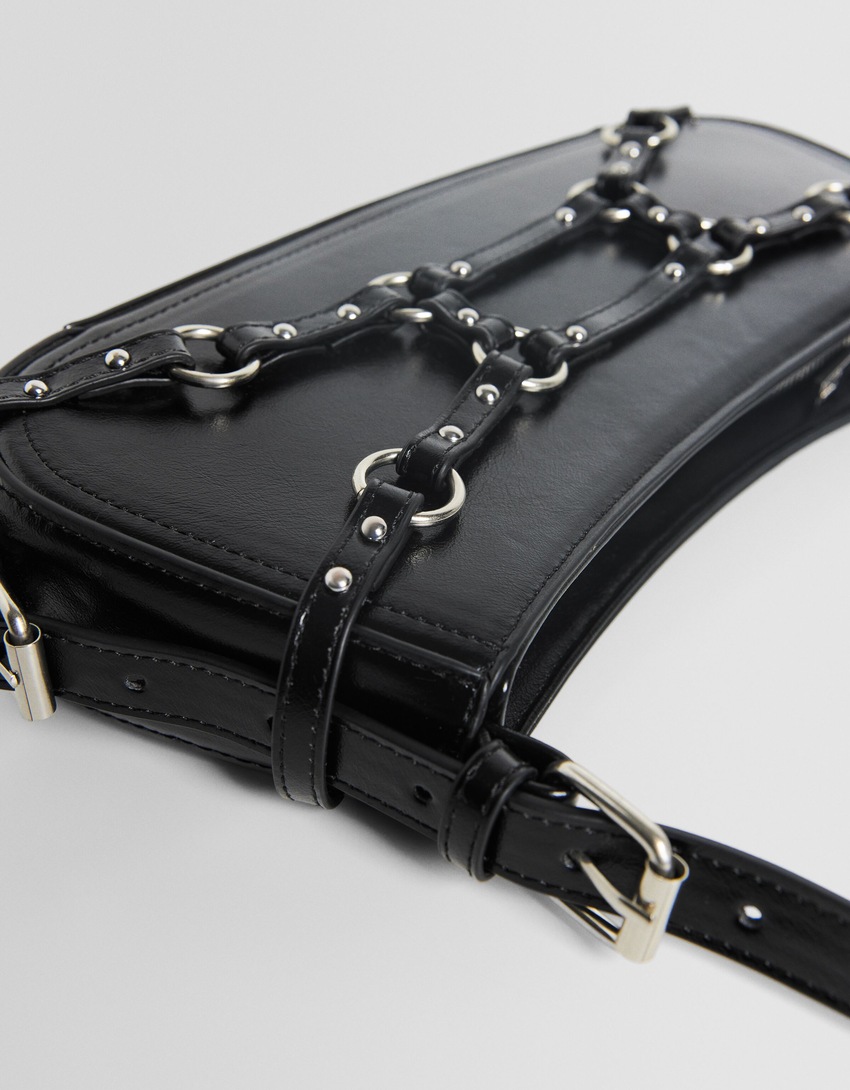 Bolsa de ombro ajustável com ilhós