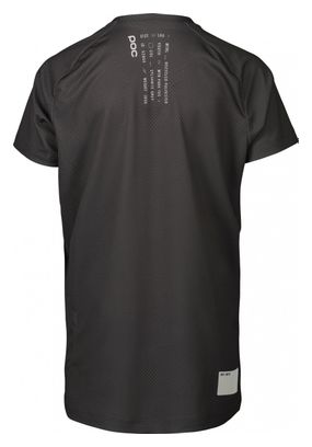 Maillot Manches Courtes Enfant POC Essential MTB Gris Foncé