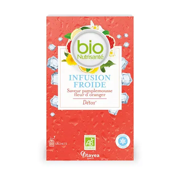 Vitavea BioNutrisanté Detox Infusão Fria Toranja-Flor de Laranjeira 20 saquetas