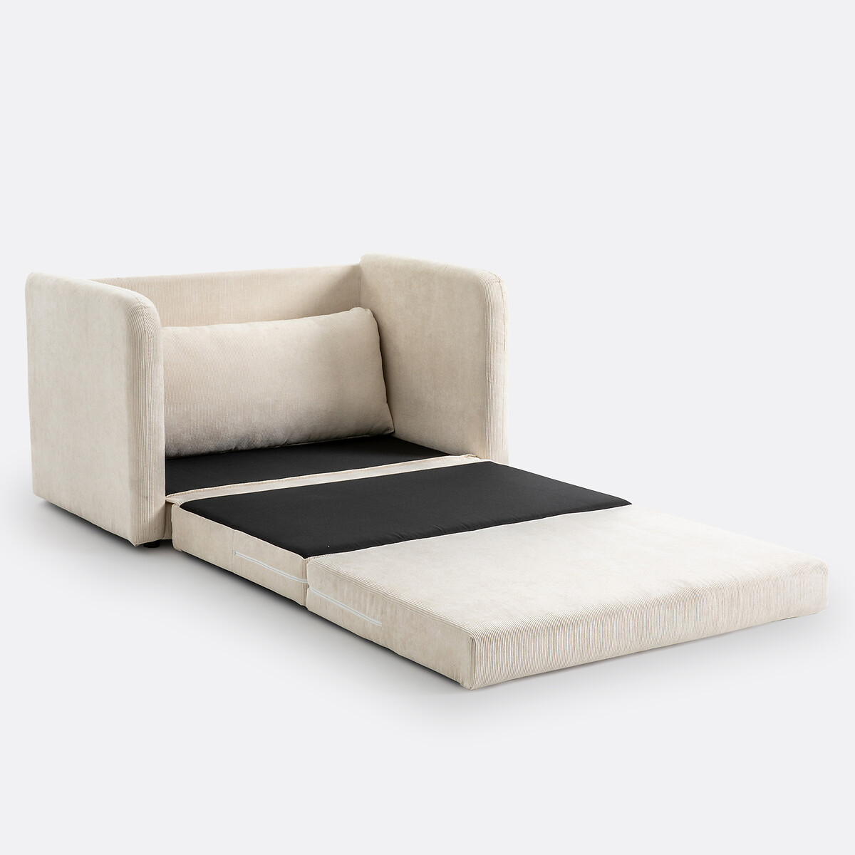 LA REDOUTE INTERIEURS<br>Sofá-cama em veludo canelado Hazel