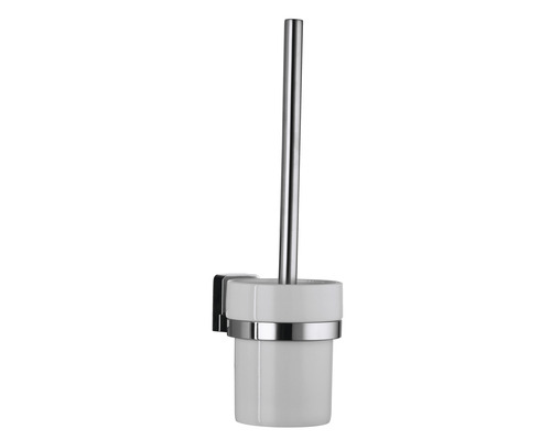 REIKA Ovaro magnetische toiletborstelset, verchroomd, zonder montageplaat