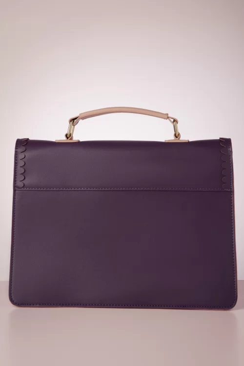 Vixen Heart Buckle schooltas in paars