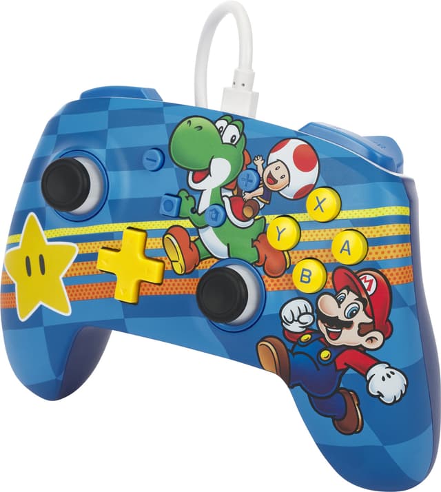 PowerA Nintendo Switch Enhanced USB-kablet gamepad (Mushroom Kingdom)