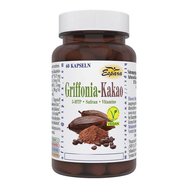 Griffonia-Kakao Kapseln, 60 St