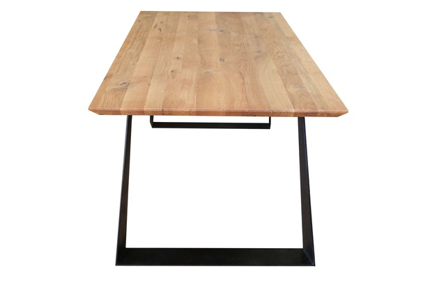 Home affaire Essgruppe »Ena Sitzgruppe für Küche/Esszimmer, Esstisch mit 4 Polsterstühlen 5tlg« Set, 5-tlg, 5 Stk. tlg. Stuhlbeine in Eiche Natur oder Buche Schwarz, Tisch 180 cm, U-Gestell