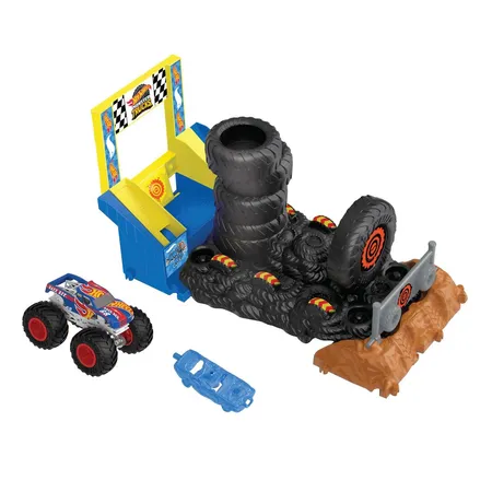 Hot Wheels Monster Trucks Arena Smashers Race Ace Smash Race-Challenge Spielset