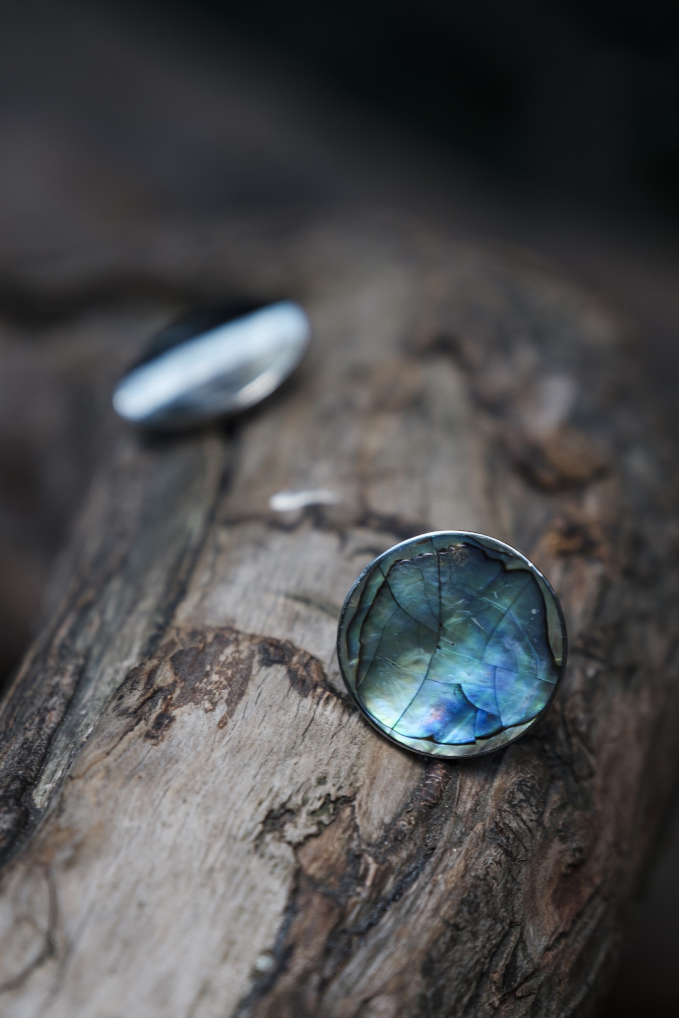 Perlmutt-Ring, multicolor, Ø 3 cm günstig bestellen
