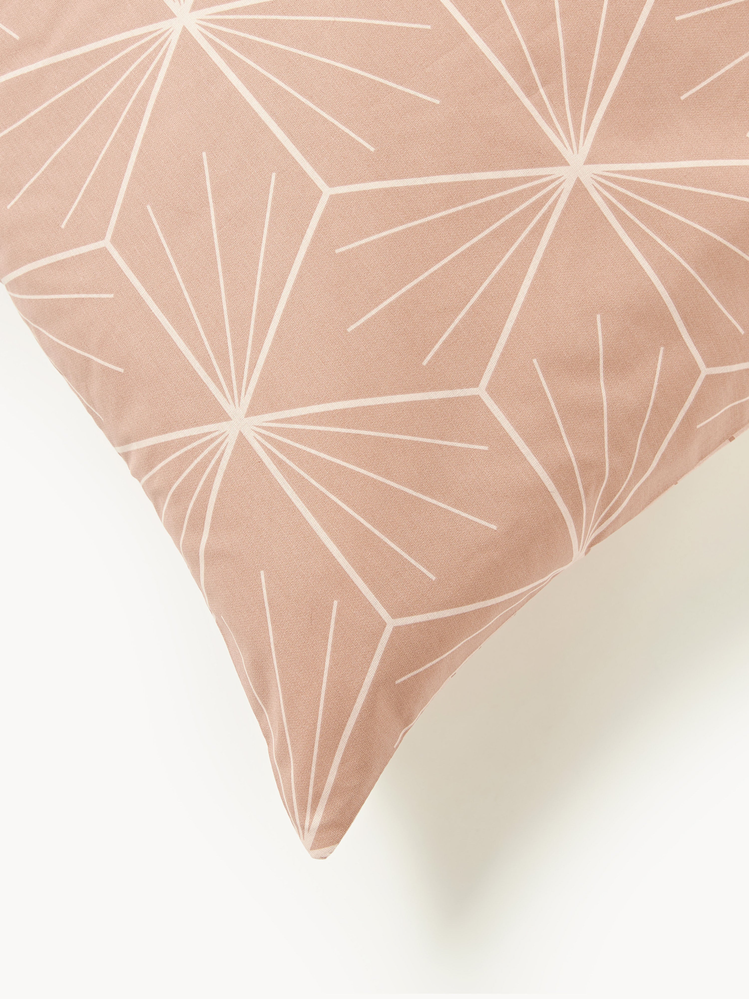 Omkeerbaar dekbedovertrek Ilda met geometrische print