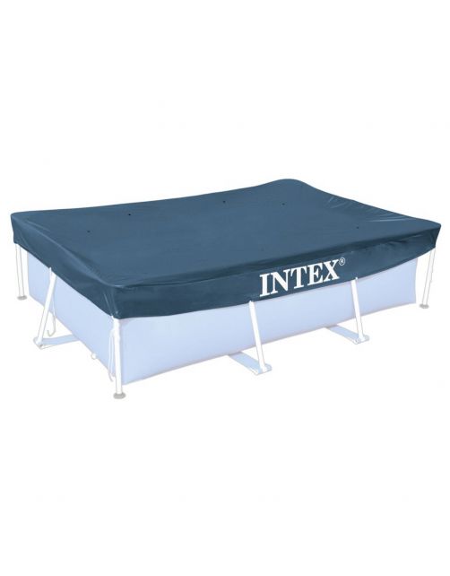 Intex Afdekzeil Framepool Rechthoek - Afdekzeilen - 300x200 cm Grijs