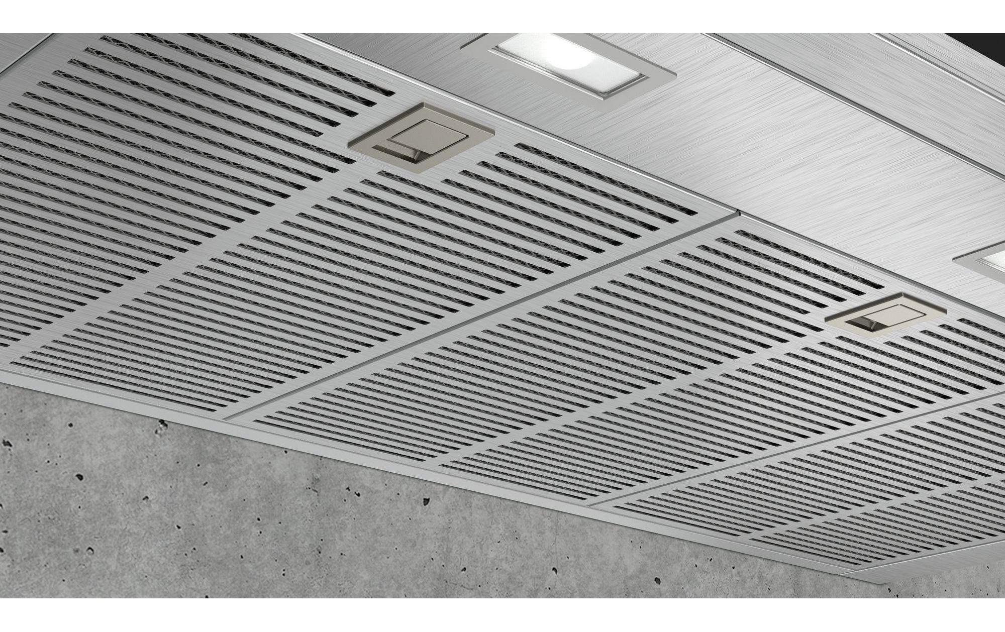 Wandhaube LC98BIP50 3+2 Intensiv Stufen<br>Effiziente Beseitigung von Fett, Geruch und Dampf aus der Küchenluft